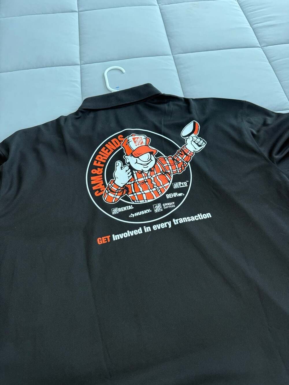 The Home Depot 'Cam & Friends' Employee Uniform Polo Shirt Men's 3X